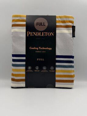 Pendleton Westland Stripe Cooling FULL Sheet Set Multi Color 4 Piece Desert NWT